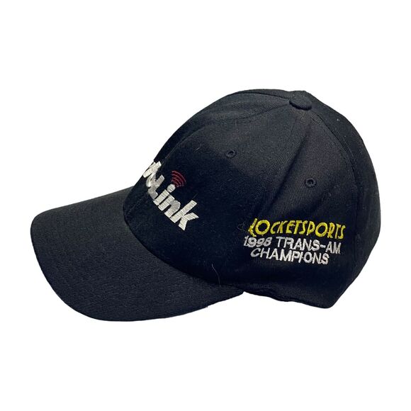 1998 Yupoong Flexfit Men Black Autolink Rocketsports Trans-Am Champions Cap L/XL - Picture 2 of 6